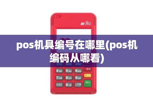 pos机具编号在哪里(pos机编码从哪看)