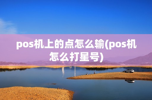 pos机上的点怎么输(pos机怎么打星号) pos机上的点怎么输(pos机怎么打星号)