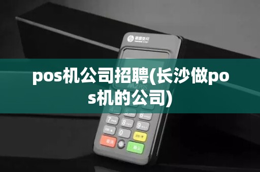pos机公司招聘(长沙做pos机的公司)
