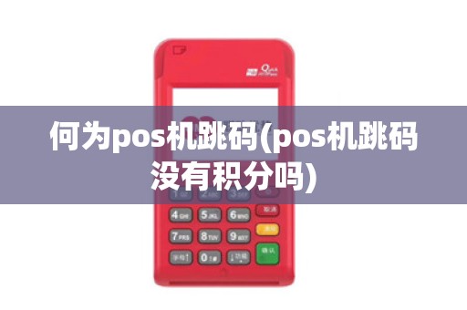 何为pos机跳码(pos机跳码没有积分吗) 何为pos机跳码(pos机跳码没有积分吗)