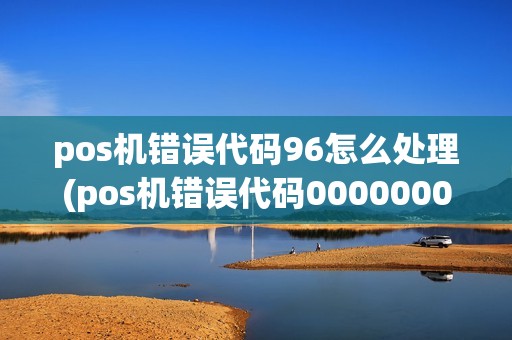 pos机错误代码96怎么处理(pos机错误代码00000000)
