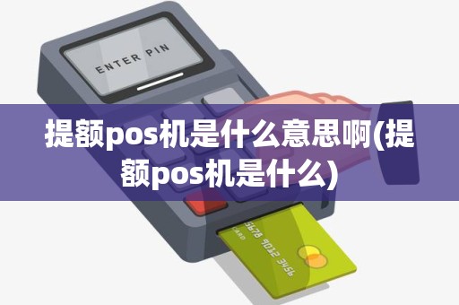 提额pos机是什么意思啊(提额pos机是什么)