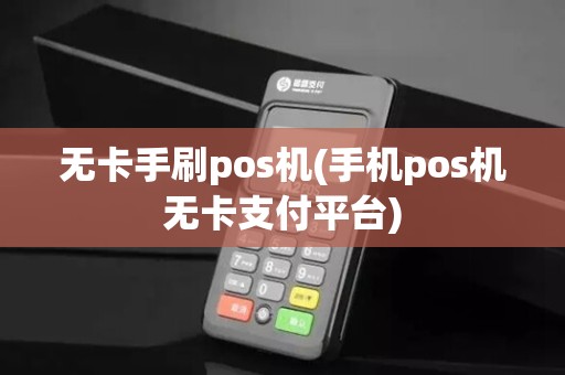 无卡手刷pos机(手机pos机无卡支付平台)