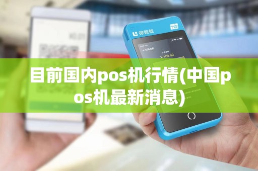 目前国内pos机行情(中国pos机最新消息)