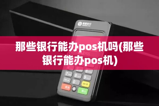那些银行能办pos机吗(那些银行能办pos机)