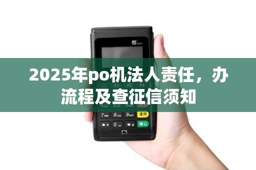 2025年po机法人责任,办流程及查征信须知 2025年po机法人责任,办流程及查征信须知