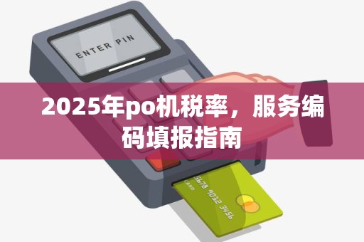 2025年po机税率,服务编码填报指南 2025年po机税率,服务编码填报指南