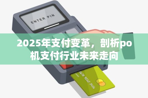 2025年支付变革,剖析po机支付行业未来走向 2025年支付变革,剖析po机支付行业未来走向