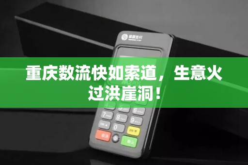 重庆数流快如索道，生意火过洪崖洞！