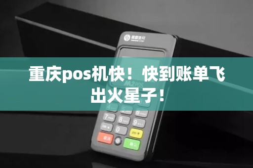 重庆pos机快！快到账单飞出火星子！