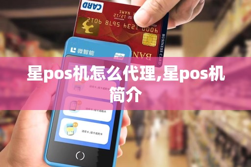 星pos机怎么代理,星pos机简介