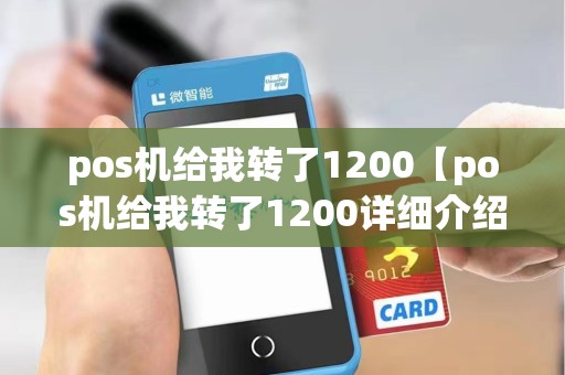 pos机给我转了1200【pos机给我转了1200详细介绍】 pos机给我转了1200【pos机给我转了1200详细介绍】