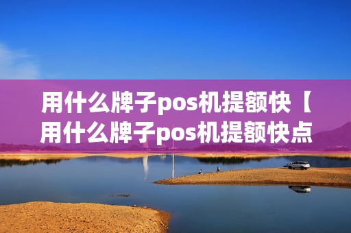 用什么牌子pos机提额快【用什么牌子pos机提额快点】