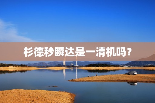杉德秒瞬达是一清机吗? 杉德秒瞬达是一清机吗?