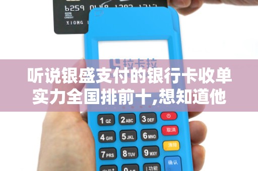 听说银盛支付的银行卡收单实力全国排前十,想知道他们家...