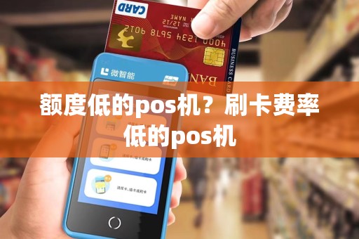 额度低的pos机？刷卡费率低的pos机