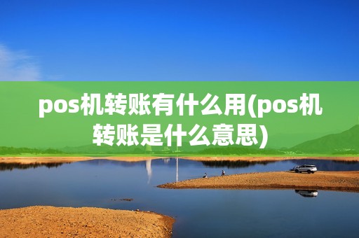 pos机转账有什么用(pos机转账是什么意思)