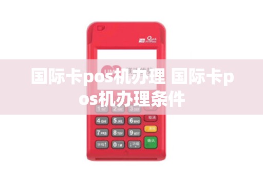 国际卡pos机办理 国际卡pos机办理条件