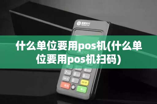 什么单位要用pos机(什么单位要用pos机扫码)