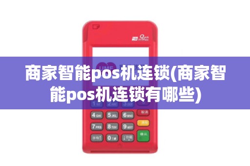 商家智能pos机连锁(商家智能pos机连锁有哪些)