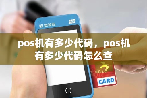 pos机有多少代码，pos机有多少代码怎么查