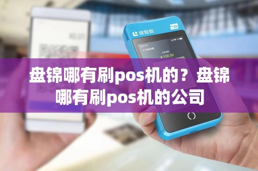 盘锦哪有刷pos机的？盘锦哪有刷pos机的公司