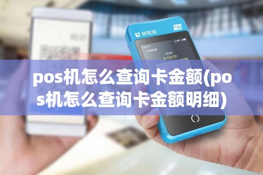 pos机怎么查询卡金额(pos机怎么查询卡金额明细)