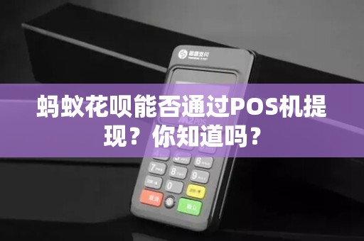 蚂蚁花呗能否通过POS机提现？你知道吗？