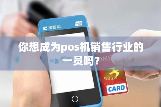 你想成为pos机销售行业的一员吗？
