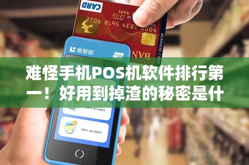 难怪手机POS机软件排行第一！好用到掉渣的秘密是什么？