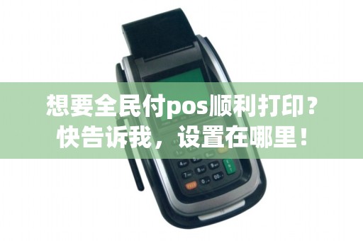 想要全民付pos顺利打印？快告诉我，设置在哪里！