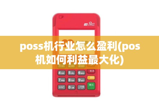 poss机行业怎么盈利(pos机如何利益最大化)