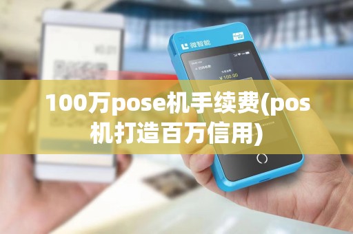 100万pose机手续费(pos机打造百万信用)