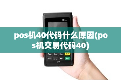 pos机40代码什么原因(pos机交易代码40) pos机40代码什么原因(pos机交易代码40)