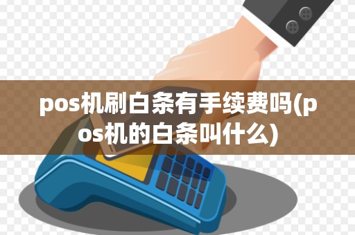 pos机刷白条有手续费吗(pos机的白条叫什么)
