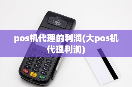 pos机代理的利润(大pos机代理利润)
